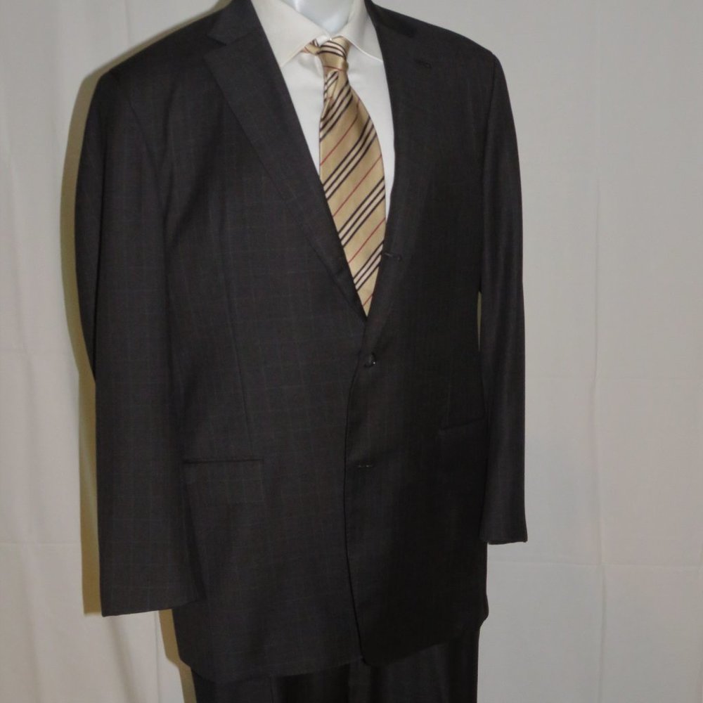 Elevee Custom Made Dark Green-Gray Plaid Three Ro… - image 7